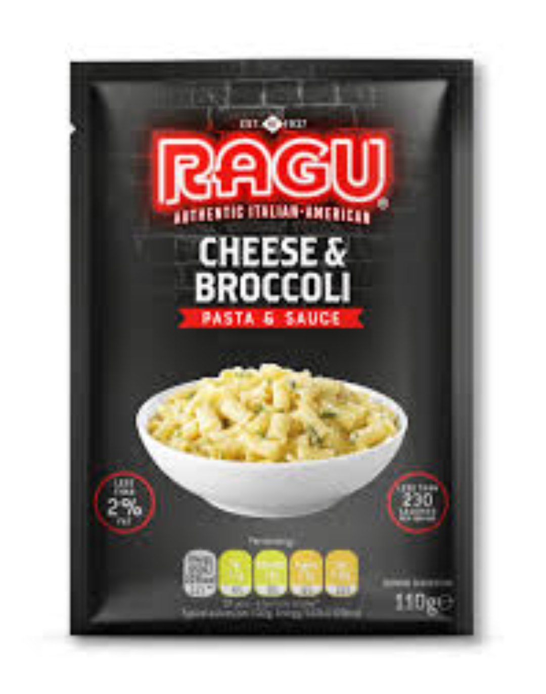 RAGU PASTA & SAUCE CHEESE & BROCCOLI 110G